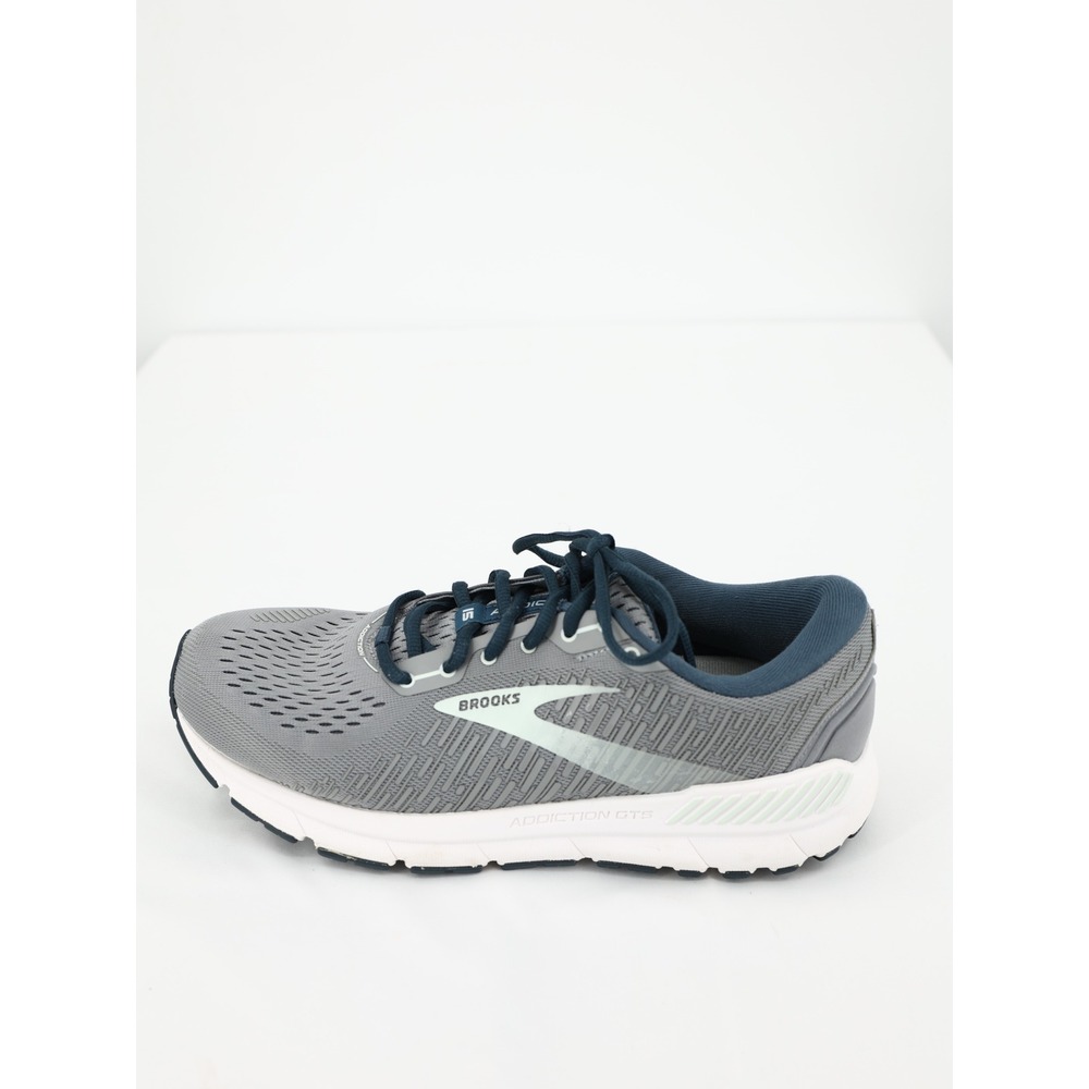 Brooks‎ Addiction GTS 15 Running Shoes Gray Navy Support Sneakers 10.5 Women